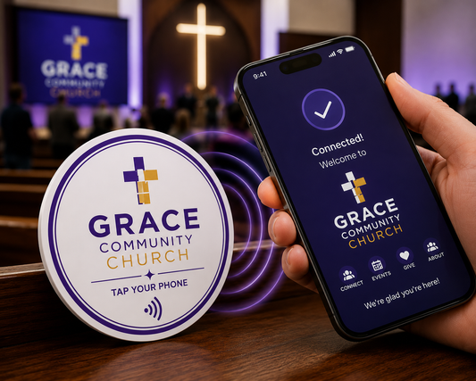 FREE SAMPLE! CleanMark ChurchTag™ – Smart NFC Church Access Tag - PAY ONLY FOR THE SHIPPING!